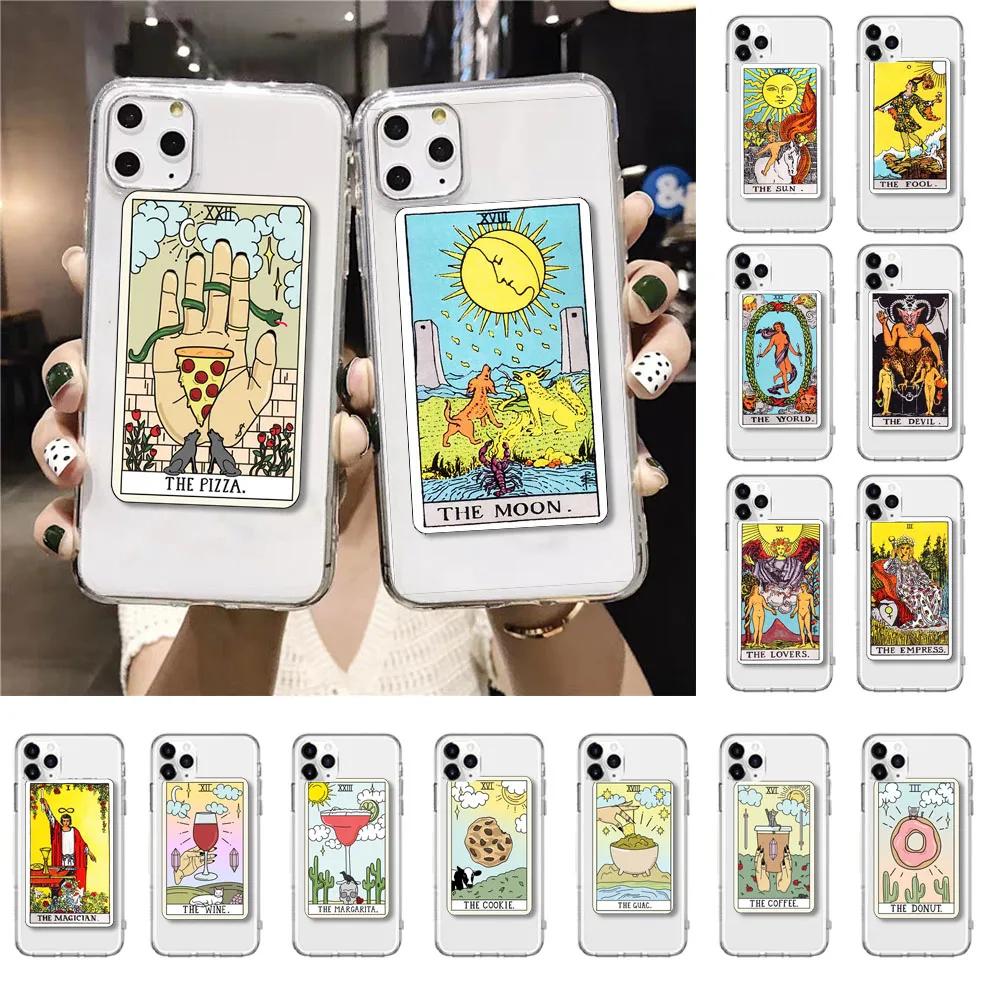 Egypt mysterious Tarot Card Phone Case For iphone 15 14 13 11 12 pro XS Max XR X Case for iPhone 7 8 6 Plus SE2 12mini