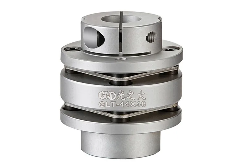 GLT flange double membrane coupling large torque servo motor elastic quincunx CNC screw coupling