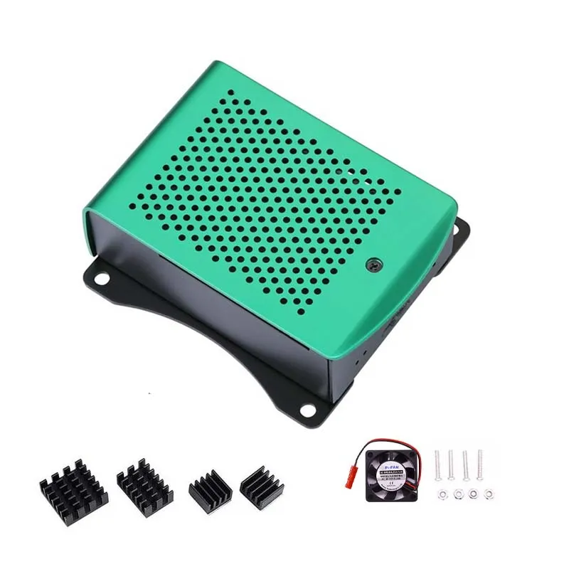 

Новейший алюминиевый чехол для Raspberry Pi 4 с подвесным кронштейном вентилятора, совместим с радиатором для Raspberry Pi 4, Модель B