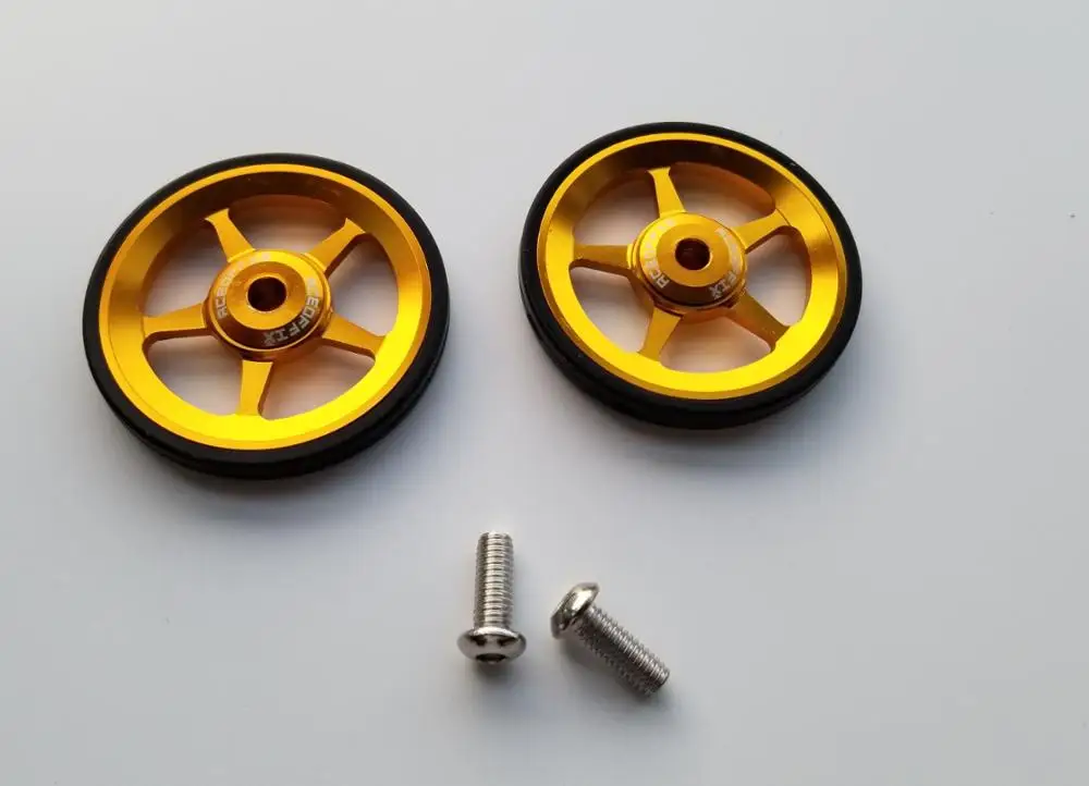 1pair Super Lightweight easywheel For Brompton bike black/silver/gold