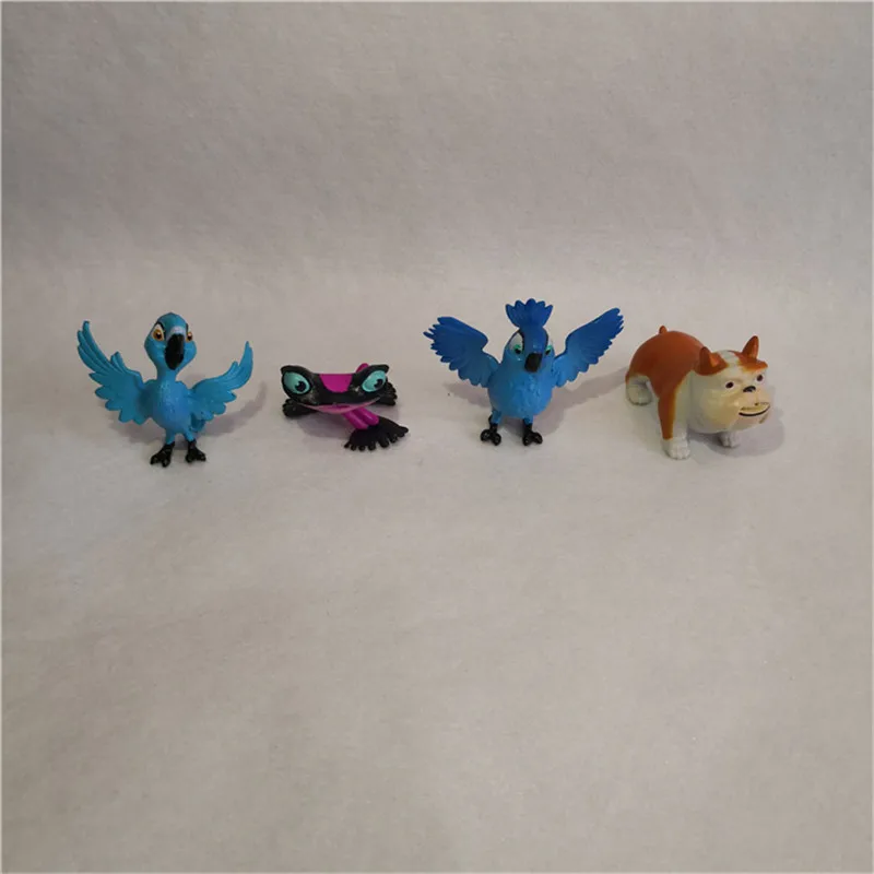 12pcs/set Rio Cartoon anime Action Figure Model Collection Toy Blu Jewel Nico Linda Tulio Pedro Rafael Luiz  Children Gift