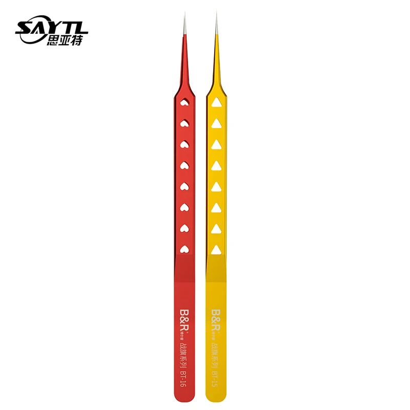 Precision Industrial tweezers ESD electronic tweezers 160mm Length long tweezers Computer Mobile phone repair Hand tools DIY