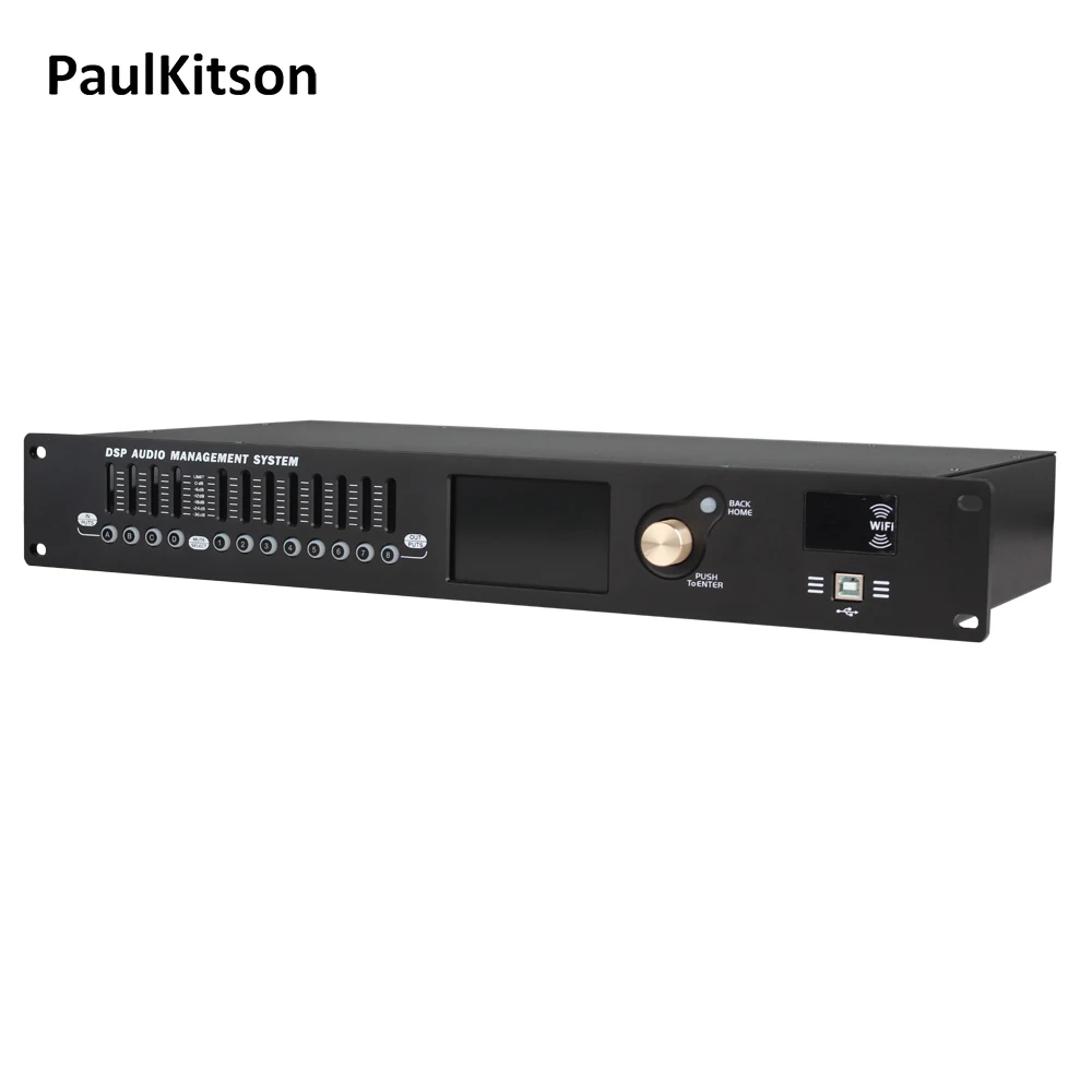 Paulkitson-Processador Digital Profissional, DSP Pro Audio, Protea Stage Performance Equipamentos, Stage Efeito Speaker, DAP48, 4in e 8Out