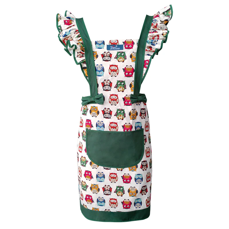 Kawaii Kitchen Apron Suit for Women, Restaurant Baking Accessories, Princess Dress, Fashion Cleaning Apron, Korean