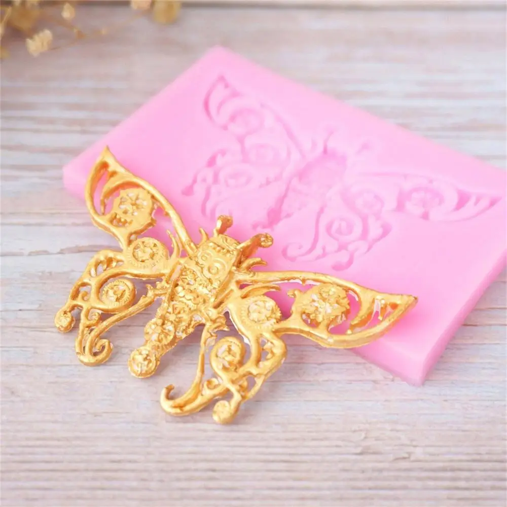 Mechanical butterfly figure Silicone Mold Cute Fruit Fondant Cake Decorating DIY Sugarcraft Art Lovely Chocolate Candy Tools