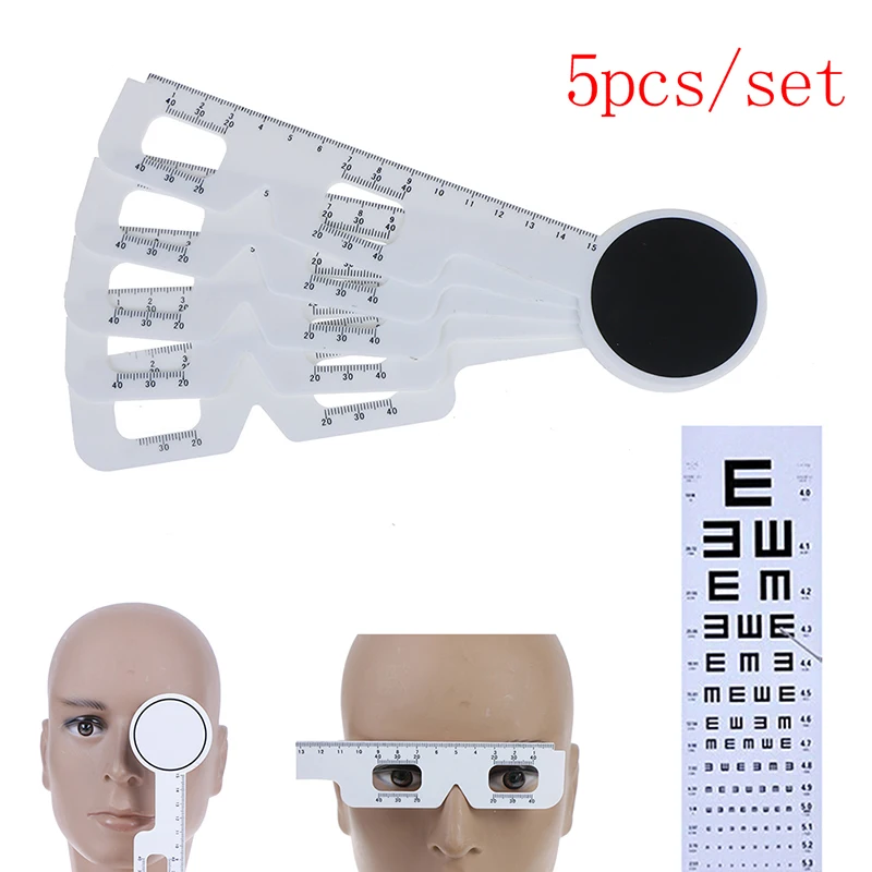 5Pcs/set Practical Optical PD Ruler Pupil Distance Measuring Tool Eye Ophthalmic Tool For Hospital Care Tools