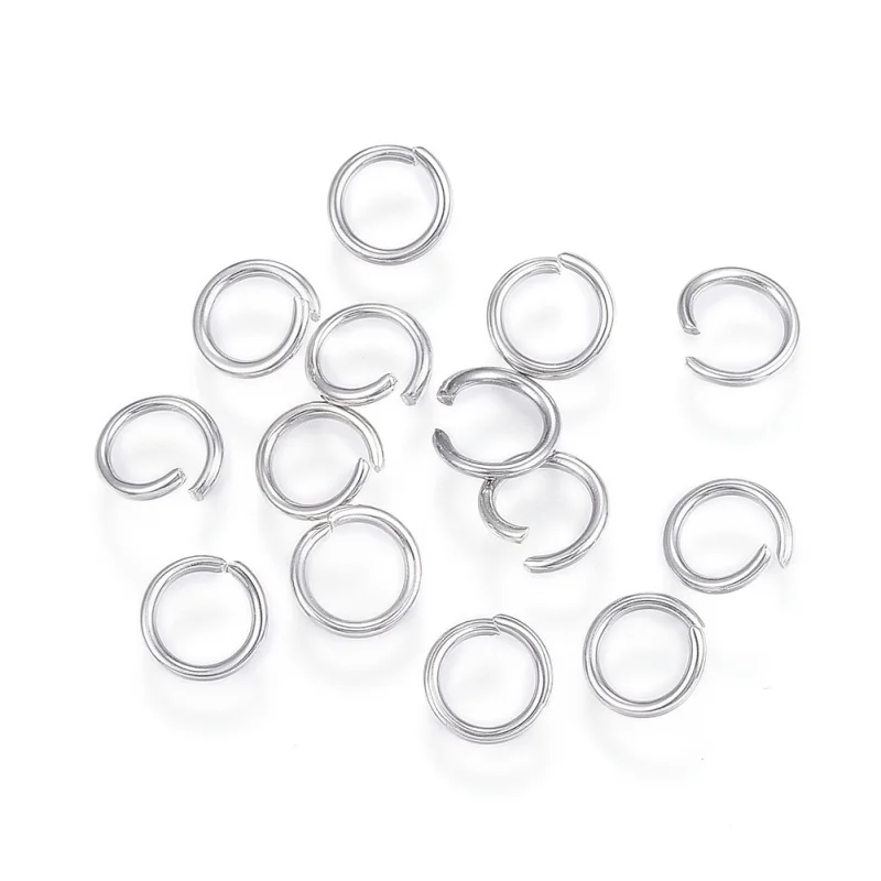 

1000Pcs Stainless Steel Jump Rings Open Jump Rings for DIY Jewelry Making 4mm/5mm/6mm/7mm/8mm/9mm/10mm