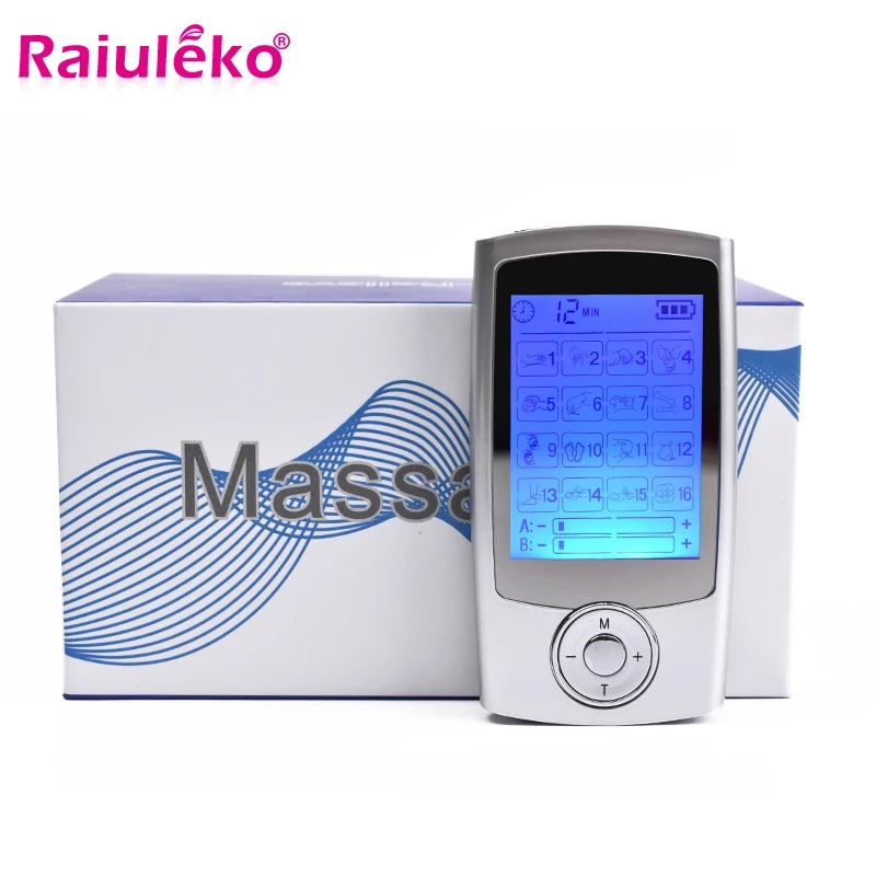 

Mini TENS Machine Dual Channel Output EMS Pain Relief Nerve Muscle Stimulator Digital Therapy Massager Physiotherapy Health Care