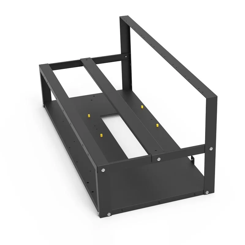 Black Steel Graphics Card Holder Rack Open 6/8 Slot Computer Component Bracket Stand for Video Cards