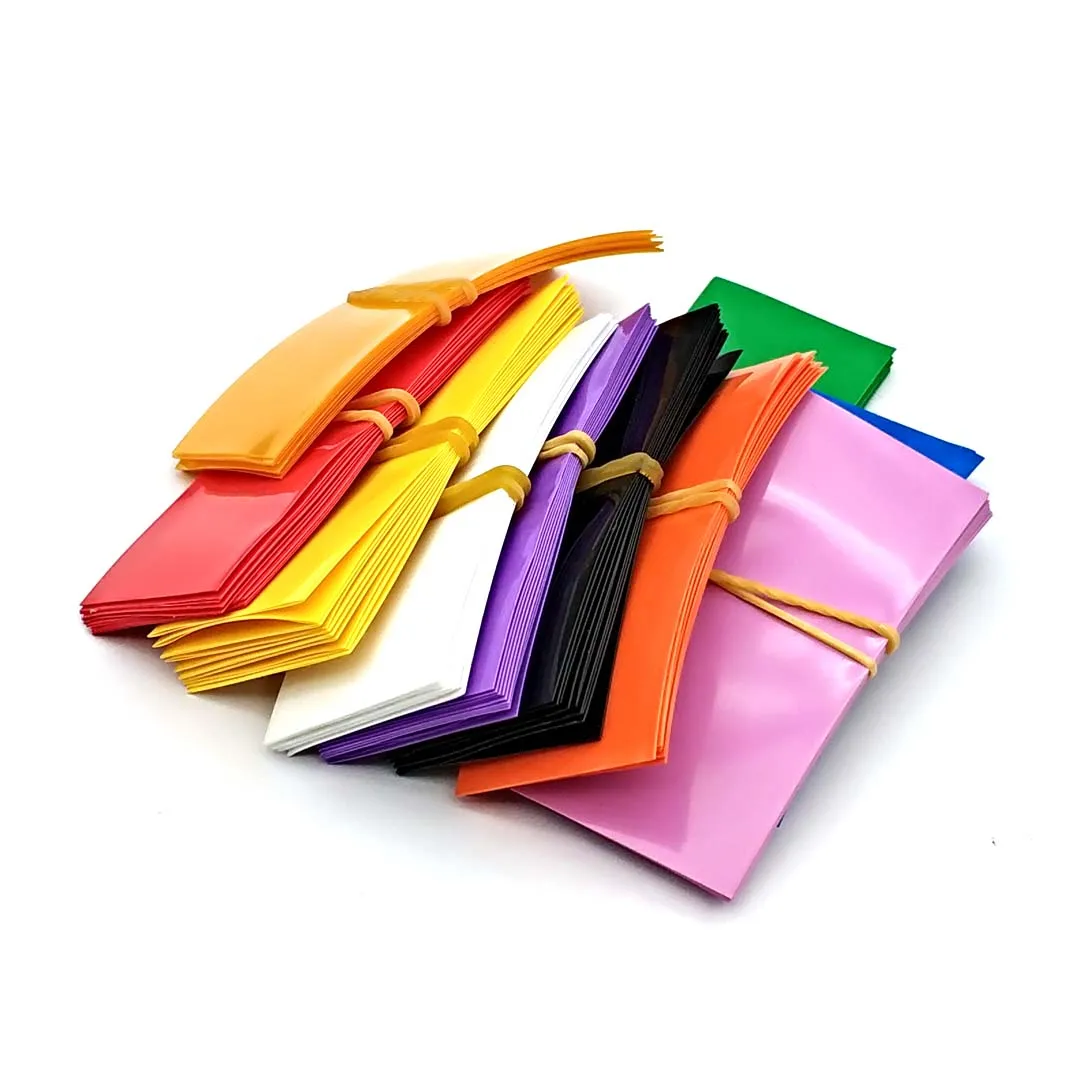 Pvcバッテリー熱収縮チューブ,事前にカットされたバッテリーカバー,18650