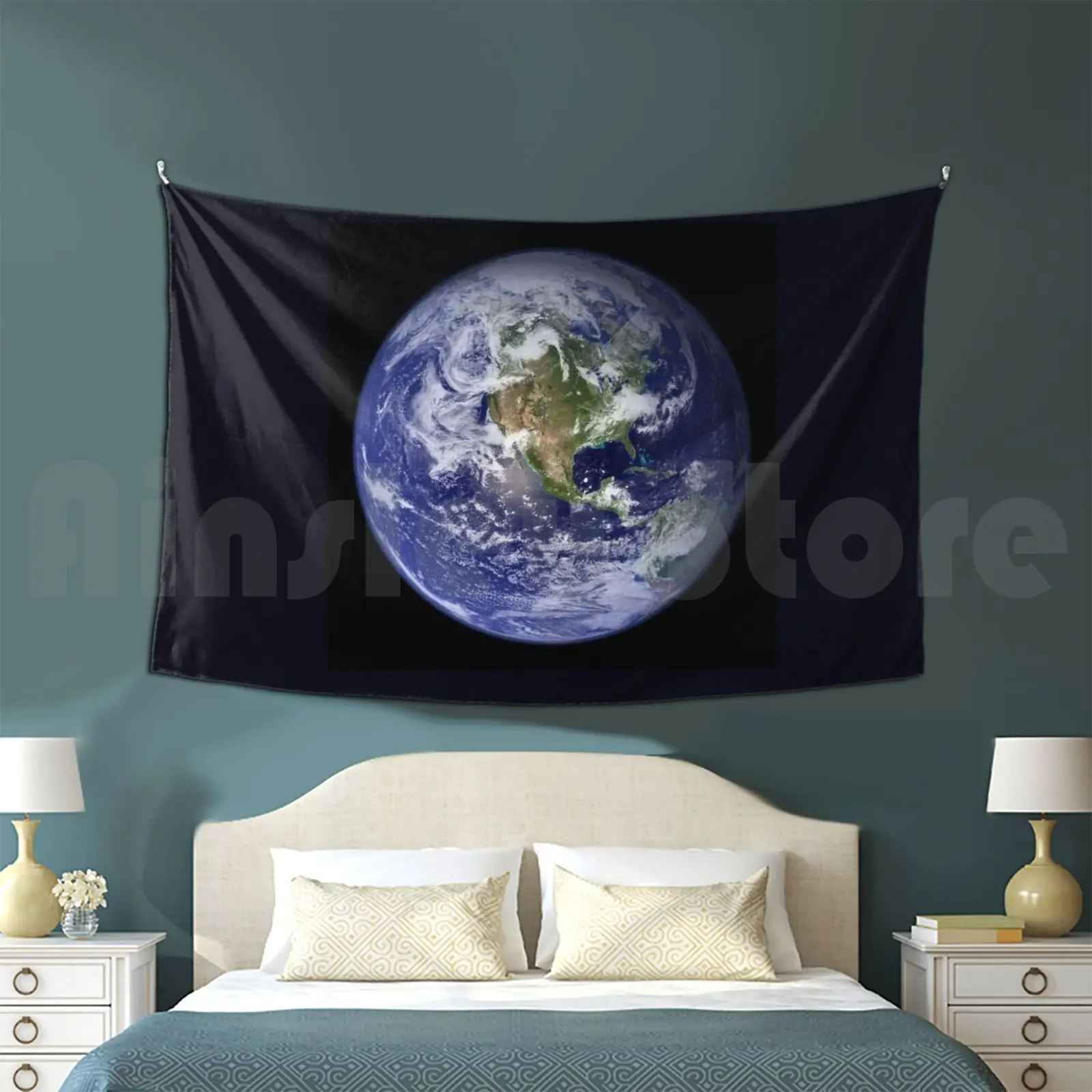 Tapestry Planet Earth Hat Earth Space Out Of This World World Planet View Amazing Face Graphic