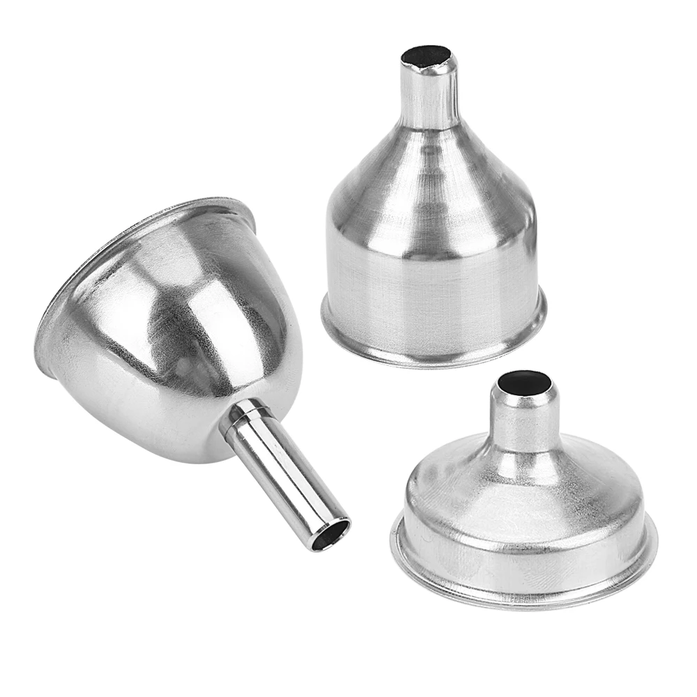 HILIFE Small Mouth Funnels for Filling Hip Flask Narrow-Mouth Bottles Mini Stainless Steel Bar Wine Flask Funnel