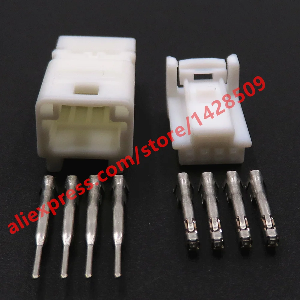 5 Sets 4 Pin 1612035-1 Miniature Auto Bluetooth Cable Connector Microphone Electric Wire Socket For X-Trail Qashqai