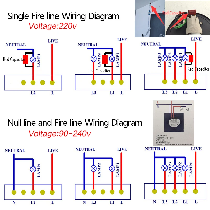 UNKAS Tuya/Smart Life/Ewelink 4 Warna EU Standard 1/2/3 Gang 1 Cara Akses Internet Nirkabel Lampu Dinding sentuhan Switch untuk Google Home Alexa Kaca