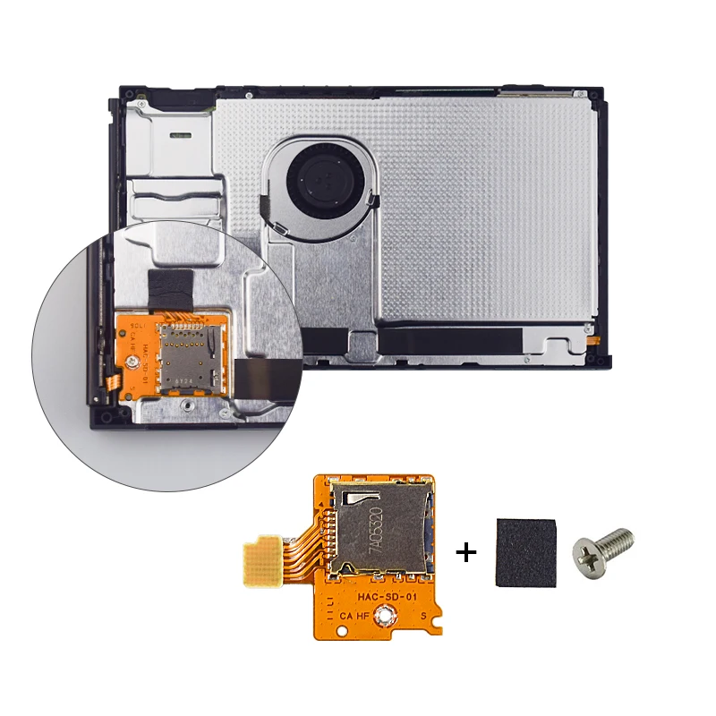 DATA FROG Micro-Sd Tf Card Slot Socket Board Replacement Compatible-Nintendo Switch Game Console Card Reader Slot Socket