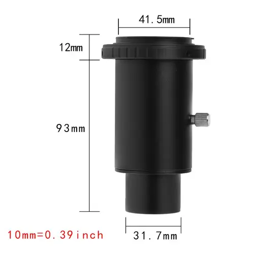 Imagen 2 del producto Adaptador de aluminio T2 para telescopio, tubo de extensión de 1,25 pulgadas, adaptador de montaje para telescopio, rosca de anillo en T para cámara Canon EOS /Nikon DSLR