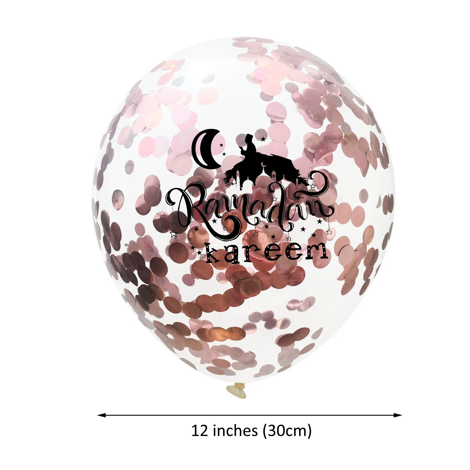 10 stücke Ramadan Kareem Eid Mubarak Latex Ballon Set Ramadan Party Dekorationen Liefert Mit Konfetti Pailletten Drop Schiff Großhandel