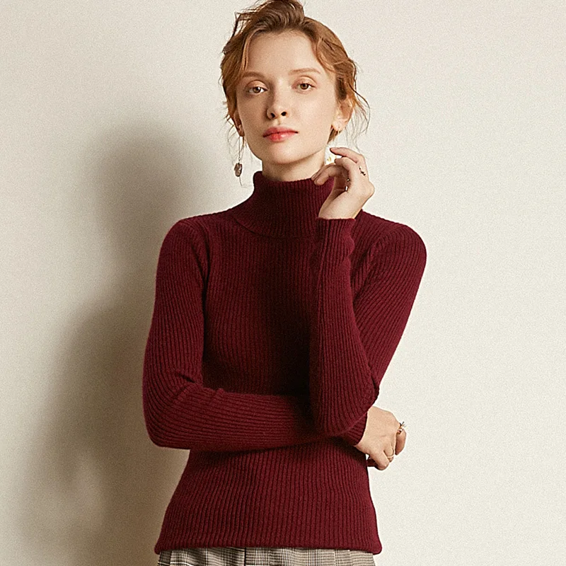 2023 New Turtleneck Cashmere Sweater Women Winter Sweaters  Women Cashmere Sweater Knitting Pullovers Female Sweater