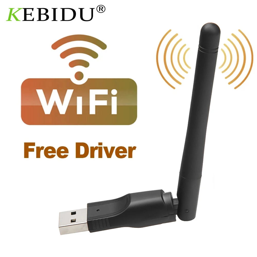 Tarjeta de red inalámbrica MT7601, adaptador LAN con antena giratoria, USB 2,0, 150M, 802,11 b/g/n, para ordenador portátil y PC, Mini Dongle Wi-fi