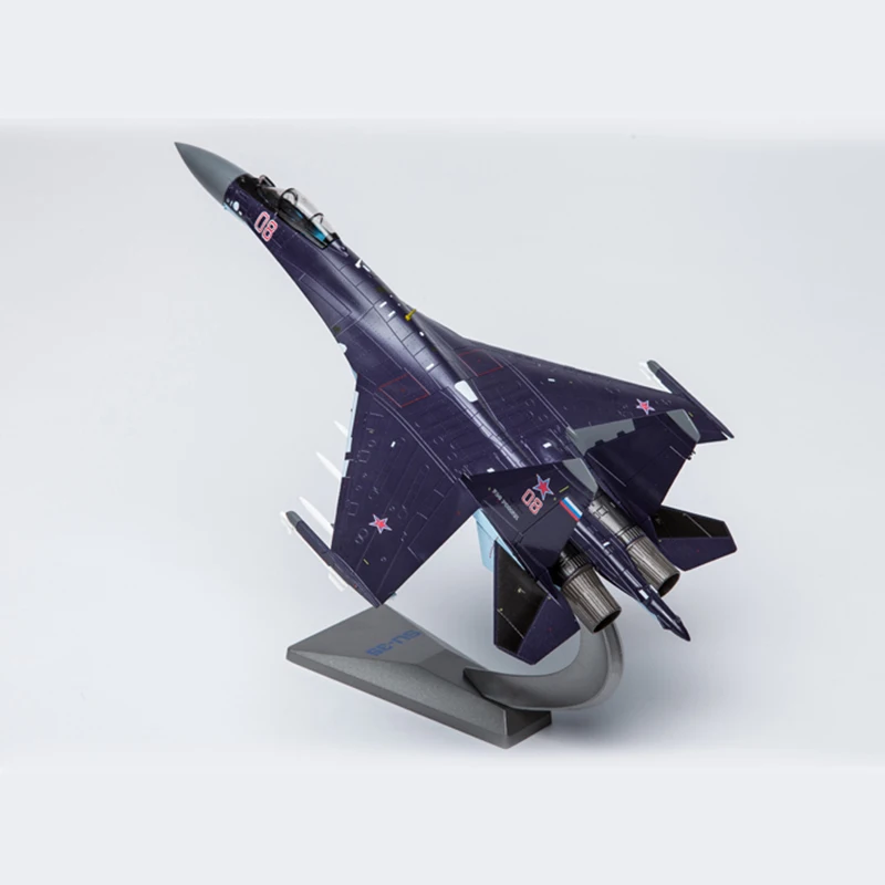 JASON TUTU 1/72 Scale Alloy Fighter Sukhoi SU-35 Multi-fighter Airplane Model Russian Air Force SU35 Aircraft Gift Collection