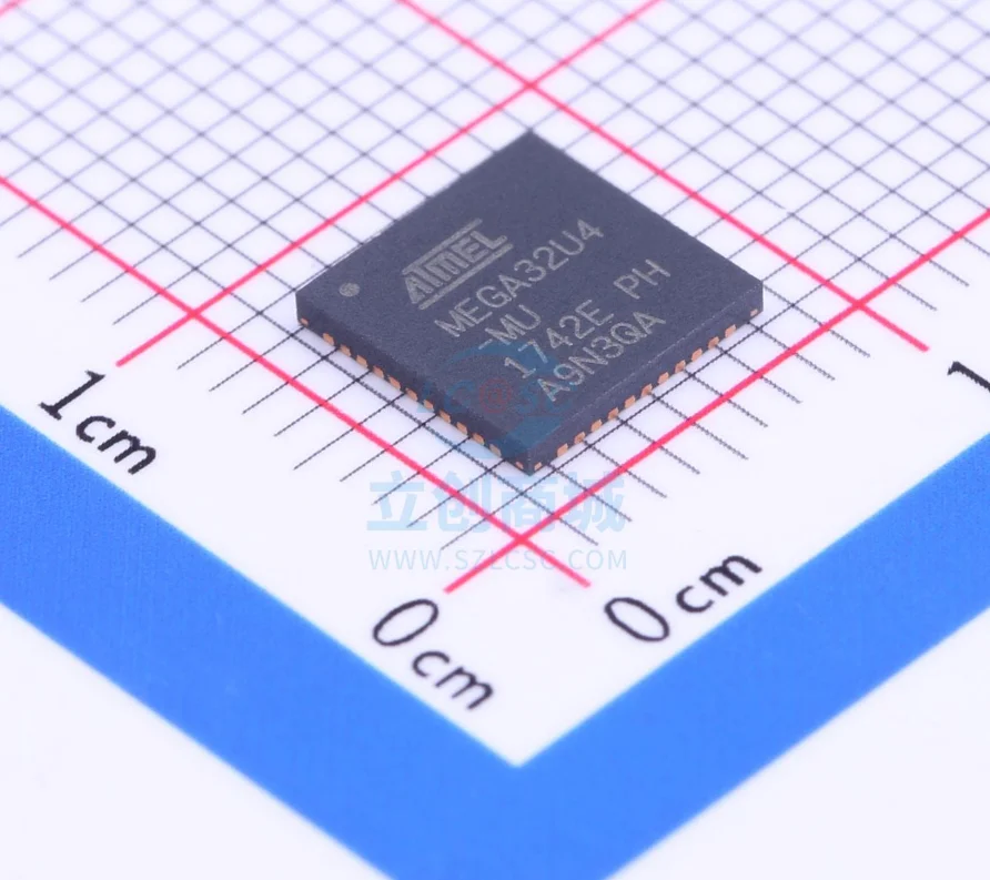 ATMEGA32U4-MUR VQFN-44 8-Bit Microcontroller Avr Single-Chip 16Mhz 32KB Flash Geheugen
