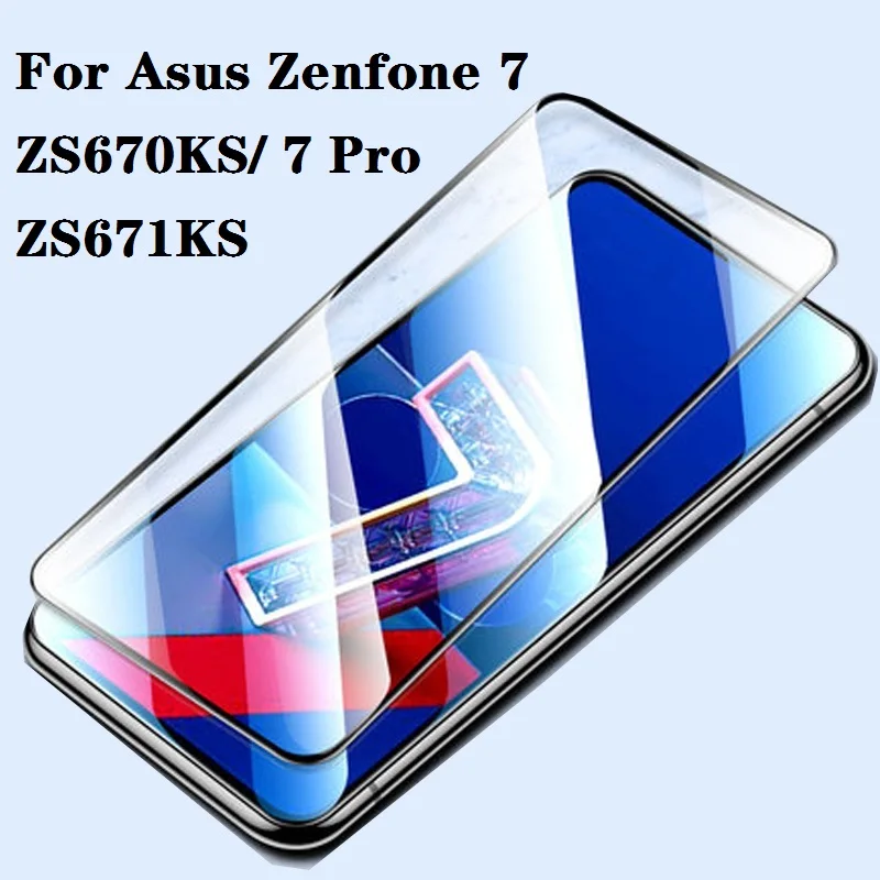 For Asus Zenfone 7 ZS670KS / 7 Pro ZS671KS Tempered Glass Full Cover Screen Protector Explosion-proof Film Toughened Guard