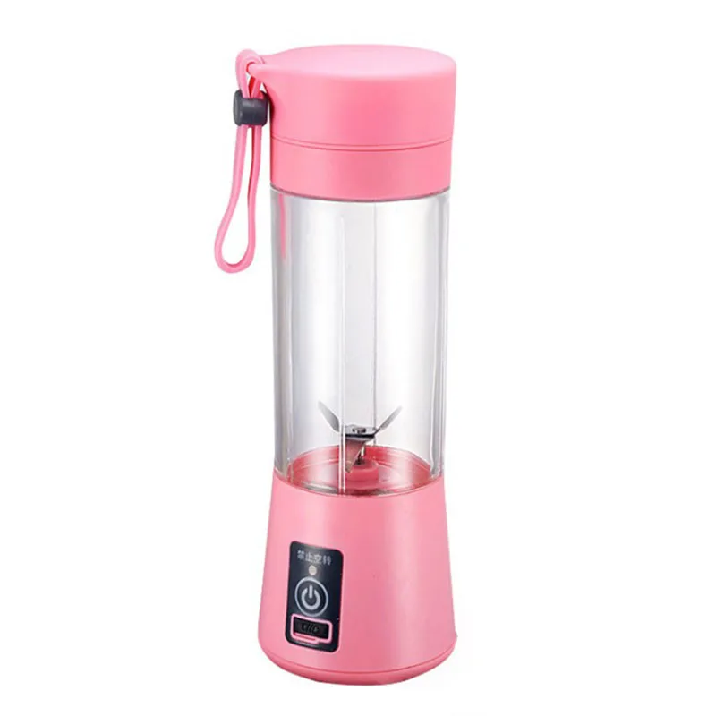 380ml USB Rechargeable Blender Mixer 6 Blades Juicer Bottle Cup Juice Citrus Lemon Vegetables Fruit Smoothie Squeezers Reamers