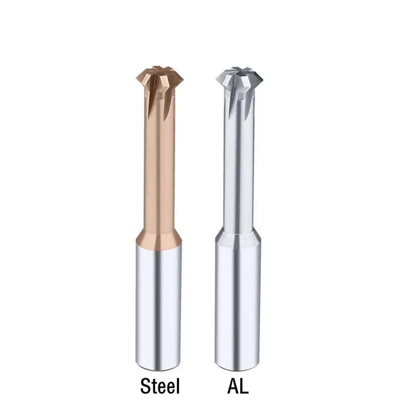 Front Back Double Angular Chamfering Cutter Inner Chamfer 90 Degree for AL  without coating