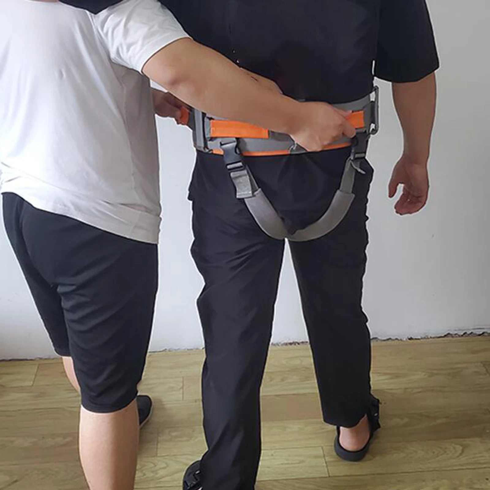 Gait Belt For Transfer Walking with 7 Hand Grips and Quick-Release Buckle Transfer Belt Handles Safety Gait Patient Assist