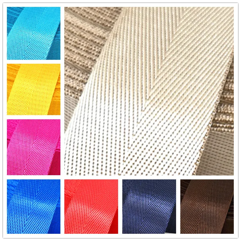 2 yards 38mm High Quality Strap Nylon Webbing Herringbone Pattern Knapsack Strapping Sewing Bag Belt Accessories