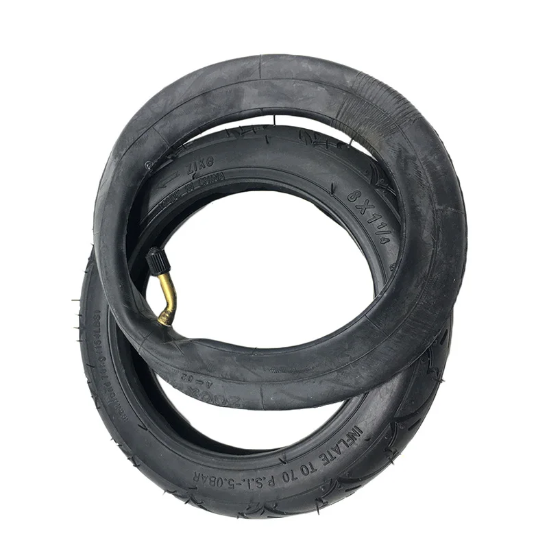 8X1/4 Scooter Inner Tube Bent Valve For Bike Electric / Gas Scooter Tyre