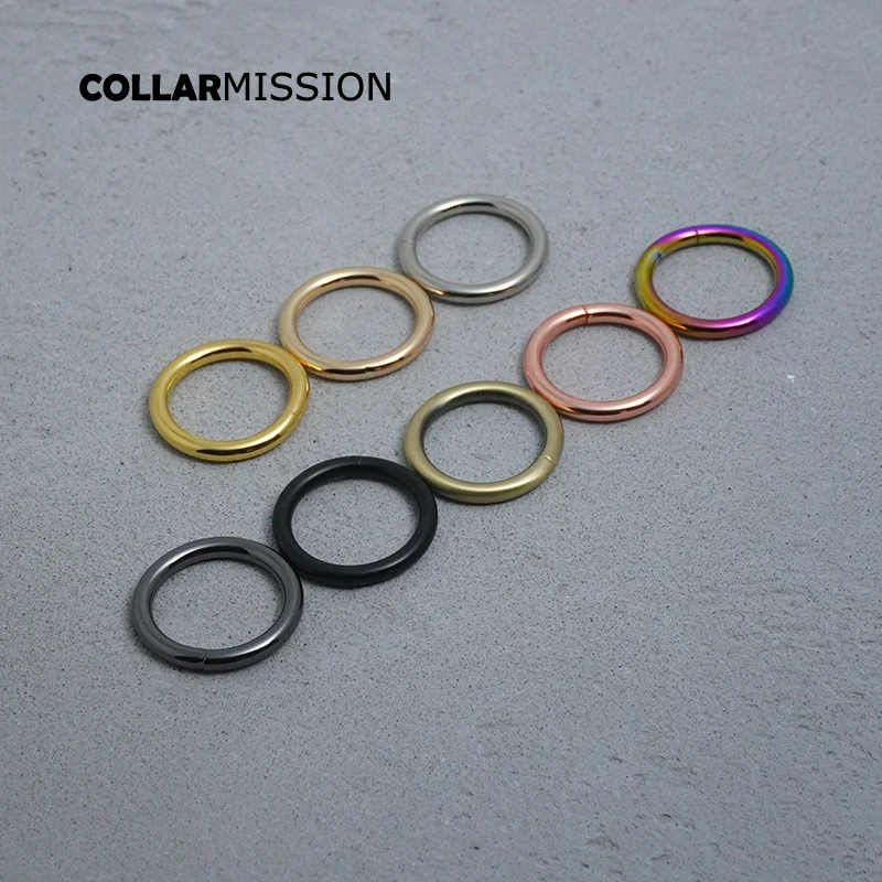 25mm multiple color options electroplating ring buckle for keychain dog collar webbing bag accessories durable hardware