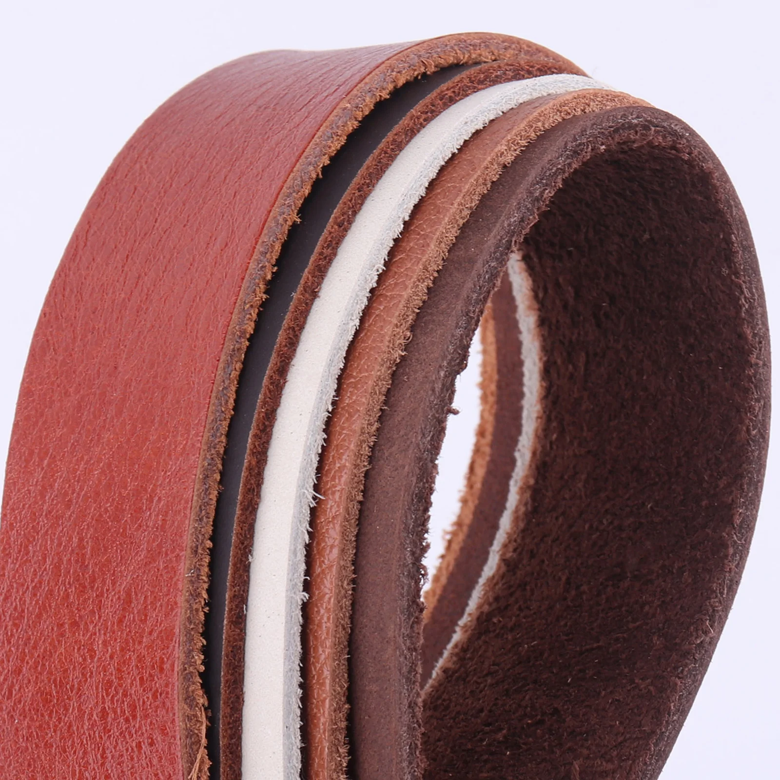 20mm -50mm Multicolor Belt Leather Genuine Italian Natural Leather Cowhide Leather Craft for Pet Collars Leather Watch Straps