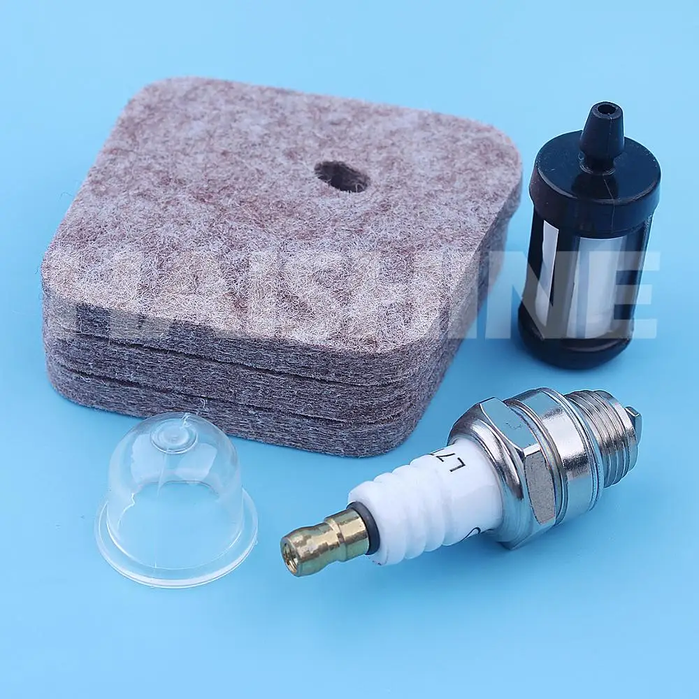 Imagem -02 - Filtro de ar de Combustível Vela de Ignição Kit para Stihl Fs38 Fs45 Fs46 Fs55 Km55 Hs45 Fs55r Hs45 Fc55 Aparadores Pincéis