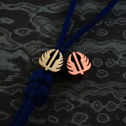 1pc Strider Titanium Roasted Blue StoneWash Knife Umbrella Rope Pendants EDC Tool Paracord Beads Lanyard Bracelet Accessories