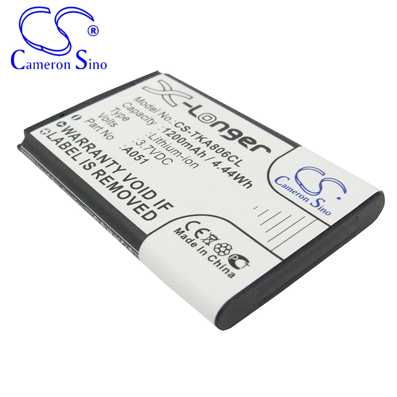 CameronSino Battery for Snom M65 fits Telekom A051 Cordless phone Battery,Landline battery 1200mAh/4.44Wh 3.70V Li-ion Black