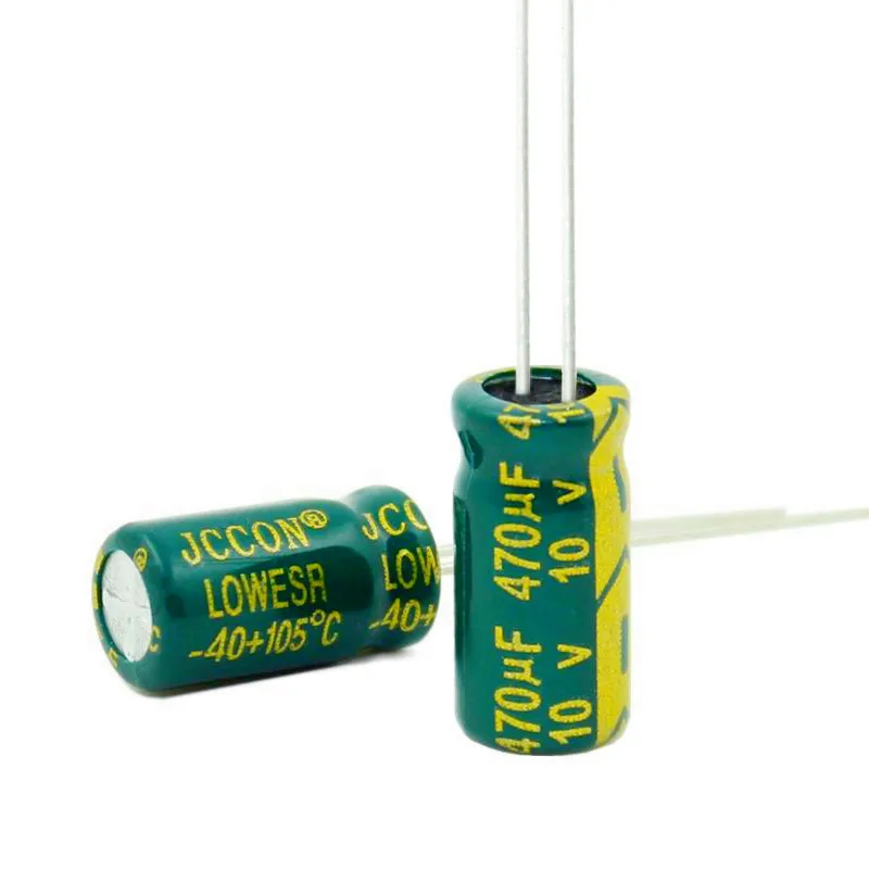 200PCS 470UF 10V 10V470UF Aluminum Electrolytic Capacitor  high-frequency 6X12MM