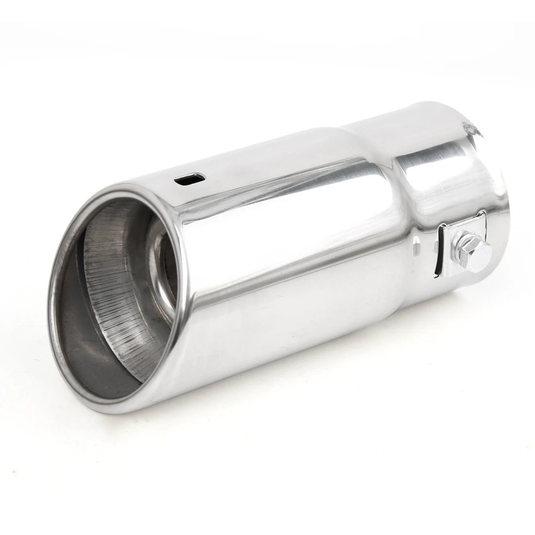 UXCELL Universal Car Auto Muffler Tip Stainless Steel Chrome Round Exhaust Tail Muffler Tip Pipe Fit Diameter 1.25 to 2 Inch