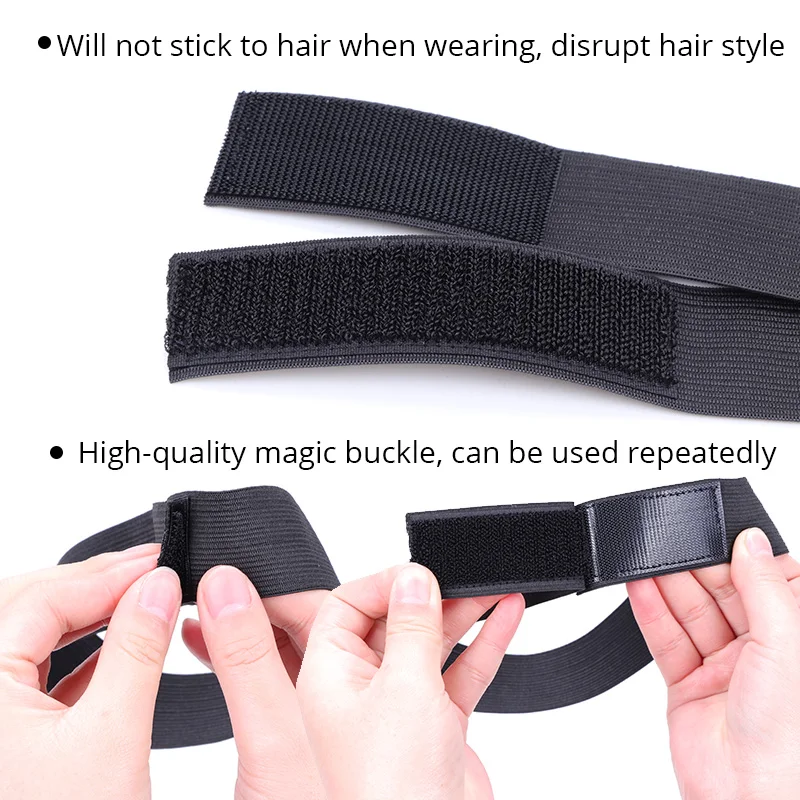 Plussign Wholesale 1Pcs/Lot Edge Band For Wigs Adjustable Velcro Lace Melting Band Frontal Band 2.5Cm 3Cm 3.5Cm 4Cm Headband