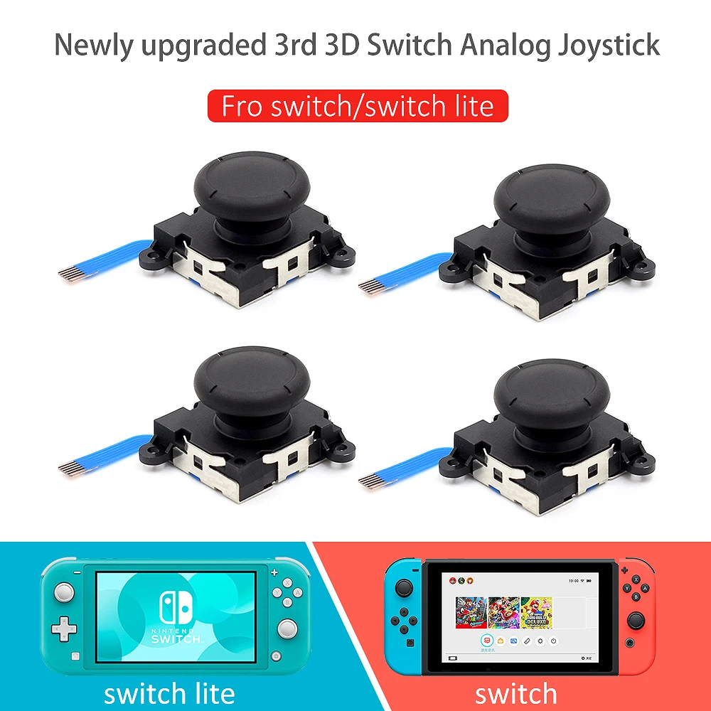 3rd Generation Original 3D Thumb Sticks Sensor Joystick Replacement No proofreading Button Repair Parts for Nintend Switch