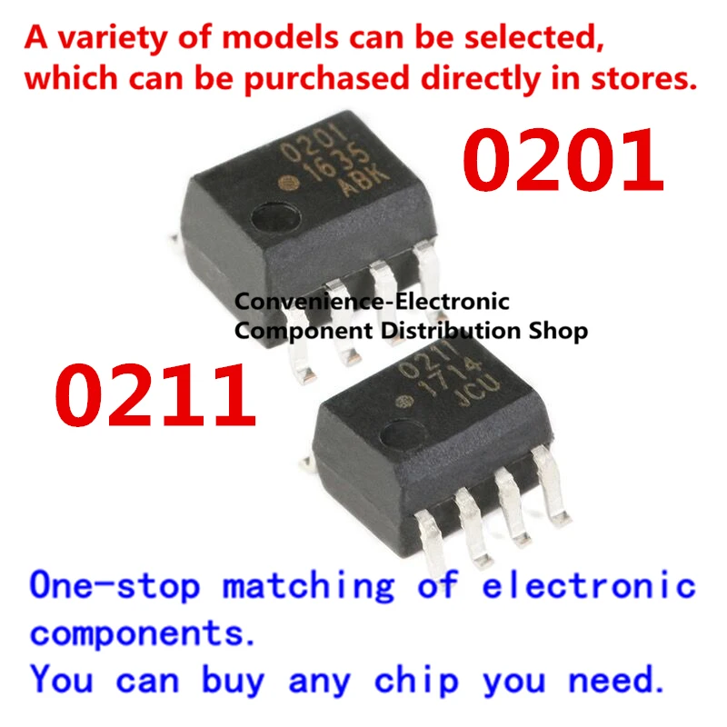 5 шт./упак. 0201 0211 HCPL-0201-500E 201 HCPL-0201 HCPL-0211 211 HCPL-0211-500E SOP-8 IC