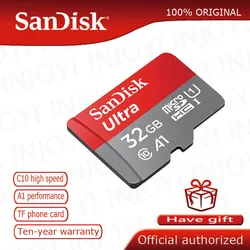 SanDisk Ultra 128GB 64GB  16GB 200GB Memory Cards in micro SD Card 32GB Class 10 80MB/S UHS-I microSDXC SDHC 100% Original