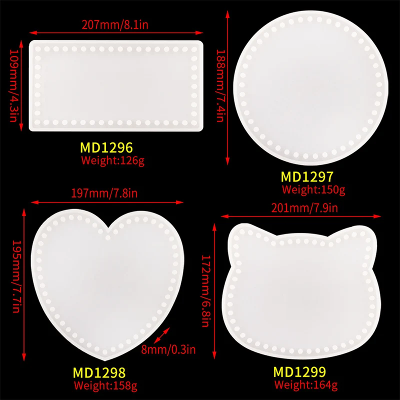 

DM150 4PCS Epoxy Resin Handbag Mold Bag Silicone Mould For DIY Jewelry Making Craft Moule Silicon Resine Pigmento Resina