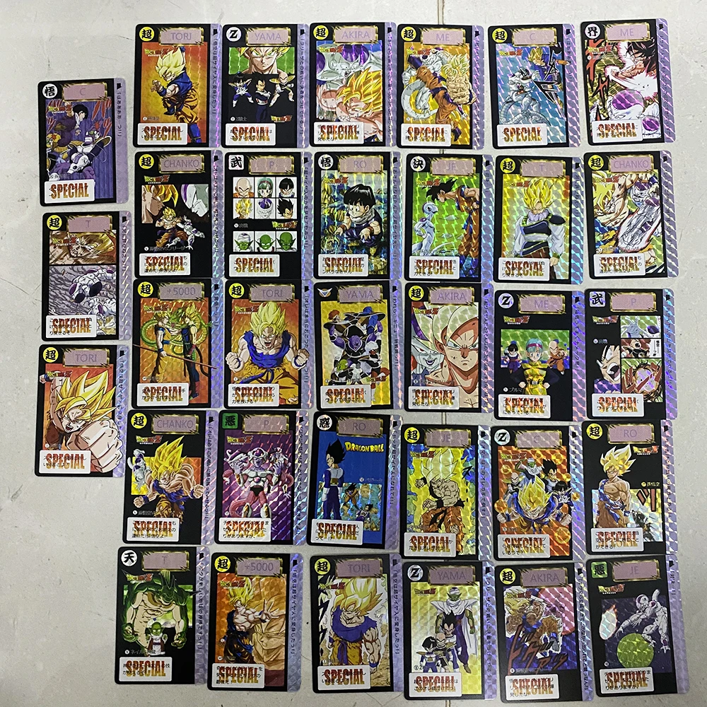 BANDAI Dragon Ball Imitation of The Original Bomb Style Namek Star Frieza Son Goku Flash Card33 Sets of Limited Collection Cards