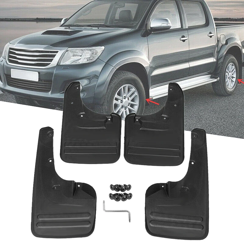 

4Pcs Mud Flaps Mudguards Splash Guards Fender for Toyota Hilux Vigo 2005-2014 76625-0K030