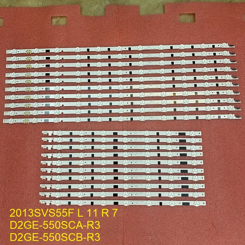 Imagem -02 - Tira Led para Samsung Ua55f6400 Ue55f6320 Ua55f6300 Un55f6400af Ue55f6800 Ue55f5000 Ue55f5030 Ue55f6640 Ue55f6440