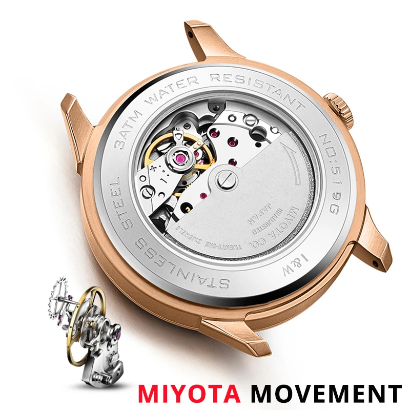 Montre homme CARNIVAL New Mens Watches Top Brand Luxury Automatic Mechanical Watch Sapphire Leather Business MIYOTA Wrist Watch