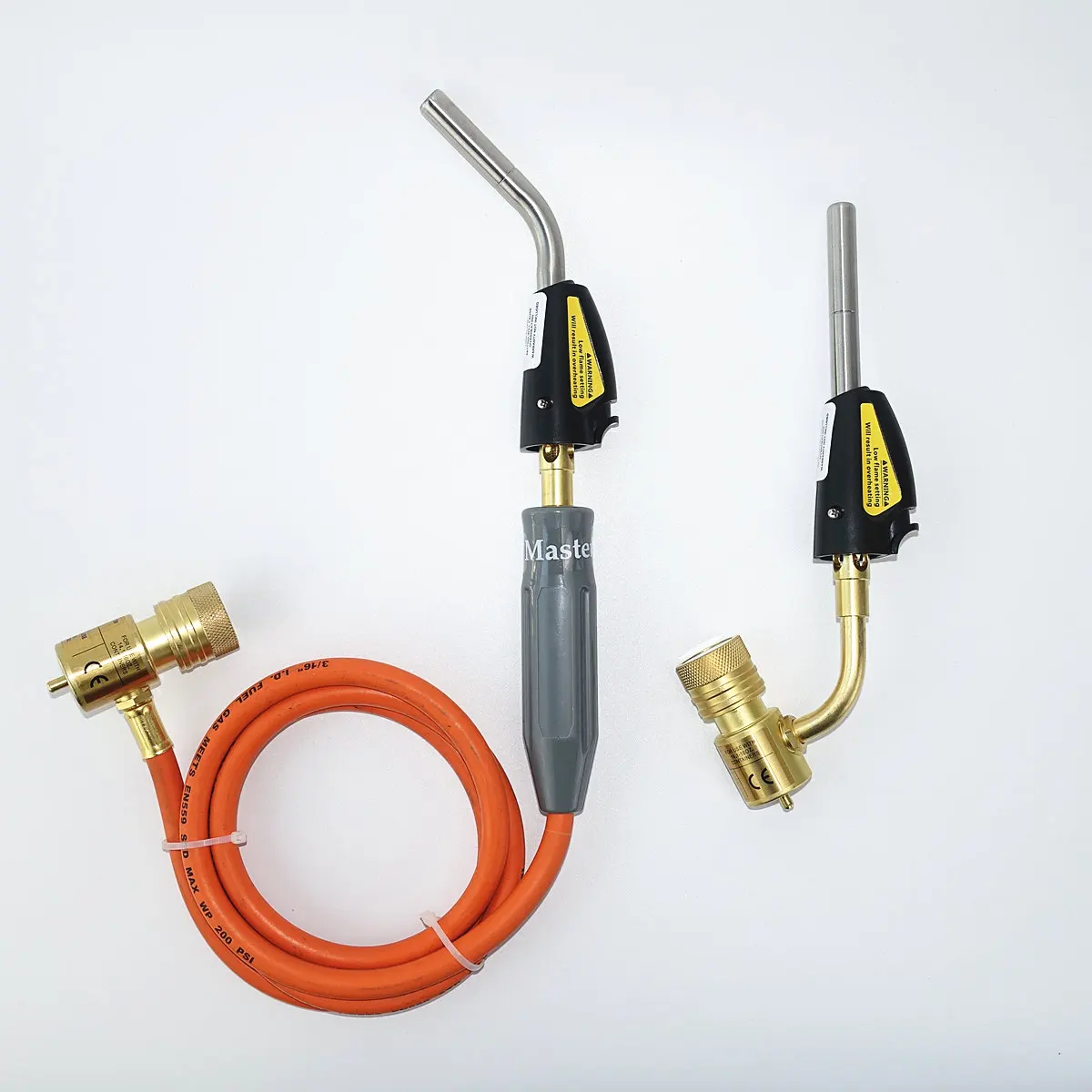 Mapp Torch Gas Welding Piezo Ignition Flame Brazing Tool 1.5m Hose CGA600 BBQ Heating Quenching HVAC Plumbing Welding Torch