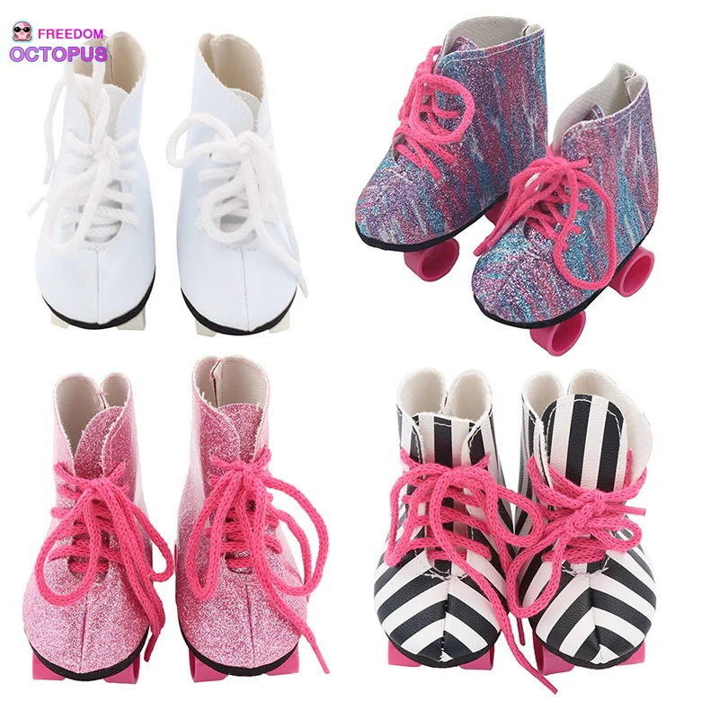 7-cm-Puppenschuhe für 18-Zoll-amerikanische Puppen und 43-cm-Babypuppenstiefel für 43-cm-Babys, Nenuco, unsere Generation, Geschenk für Mädchen