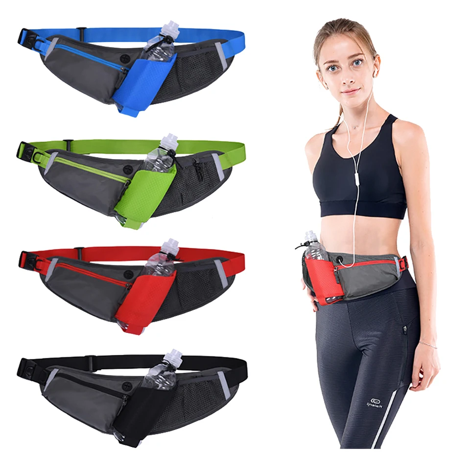 

KoKossi Running Waist Bag Belt Sports Portable Gym Waist Bag Hold Water Cycling Phone Storage Bag Waterproof Unisex Running Bag